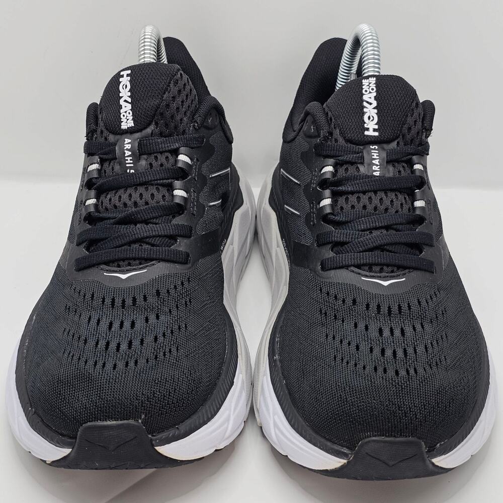 Hoka One One Arahi 5 Wide Black White Womens 7 D UK 5.5 Running Shoes - Picture 3 of 10